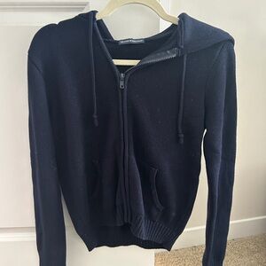Brandy Melville Navy Knit Hoodie